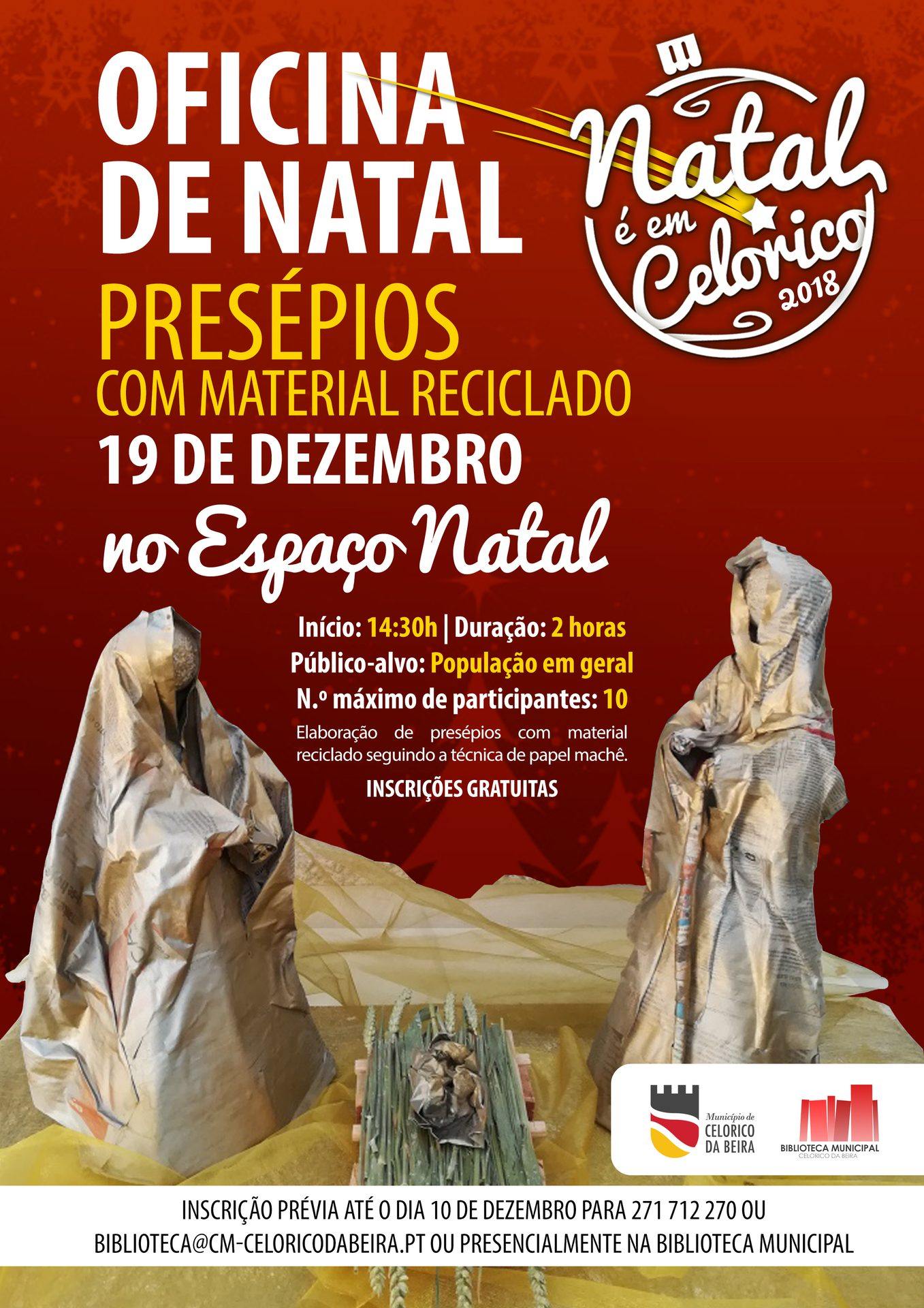 Oficina de Natal – Presépios com material reciclado - Portal Municipal de Celorico da Beira Oficina de Natal – Presépios com material reciclado - Portal Municipal de Celorico da Beira