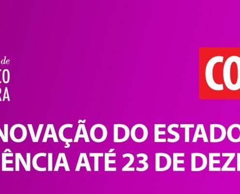 imagem estado de emergencia ate 23 dezembro