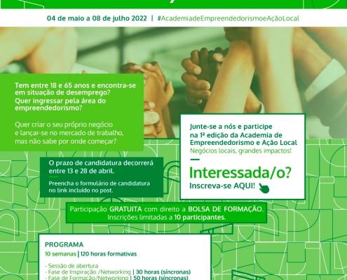 Cartaz 2 Academia de Empreendedorismo e Acao Local