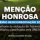Prémio Geoconservação 2025 – Candidatura Estrela – Menção Honrosa1