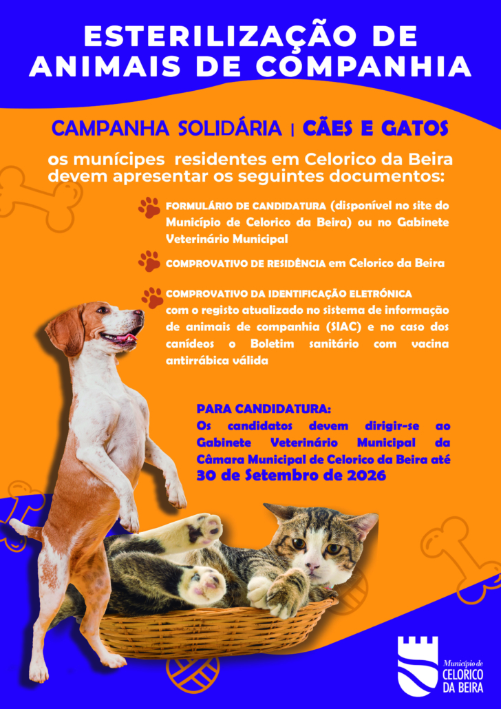 Cartaz Esterilização 2026