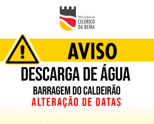 Aviso Barragem Caldeirão Alteração De Data
